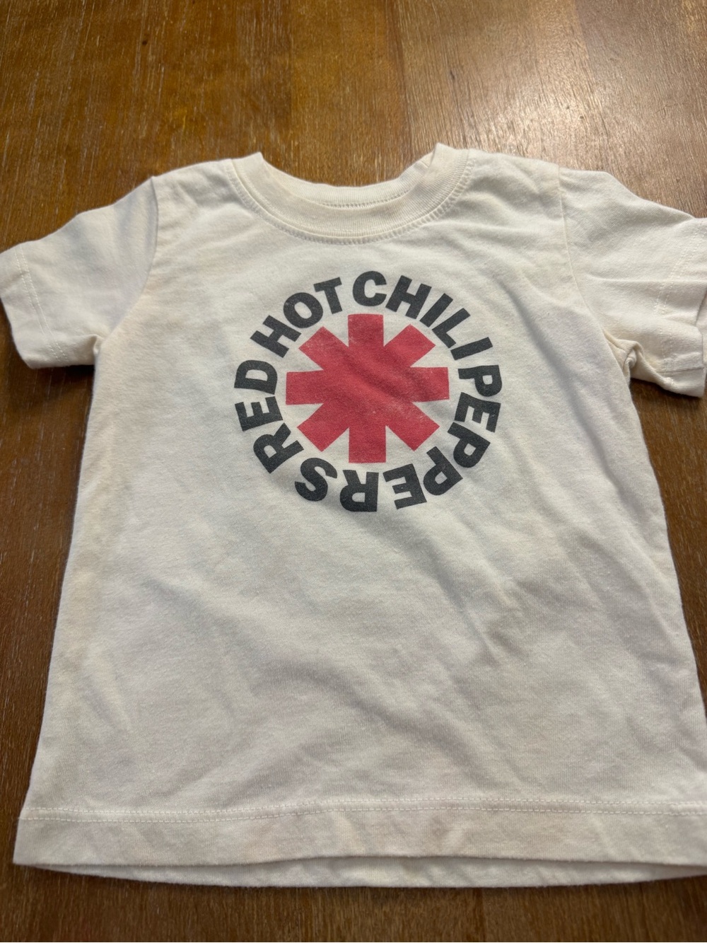 Toddlers White Red Hot Chili Peppers Graphic Tee